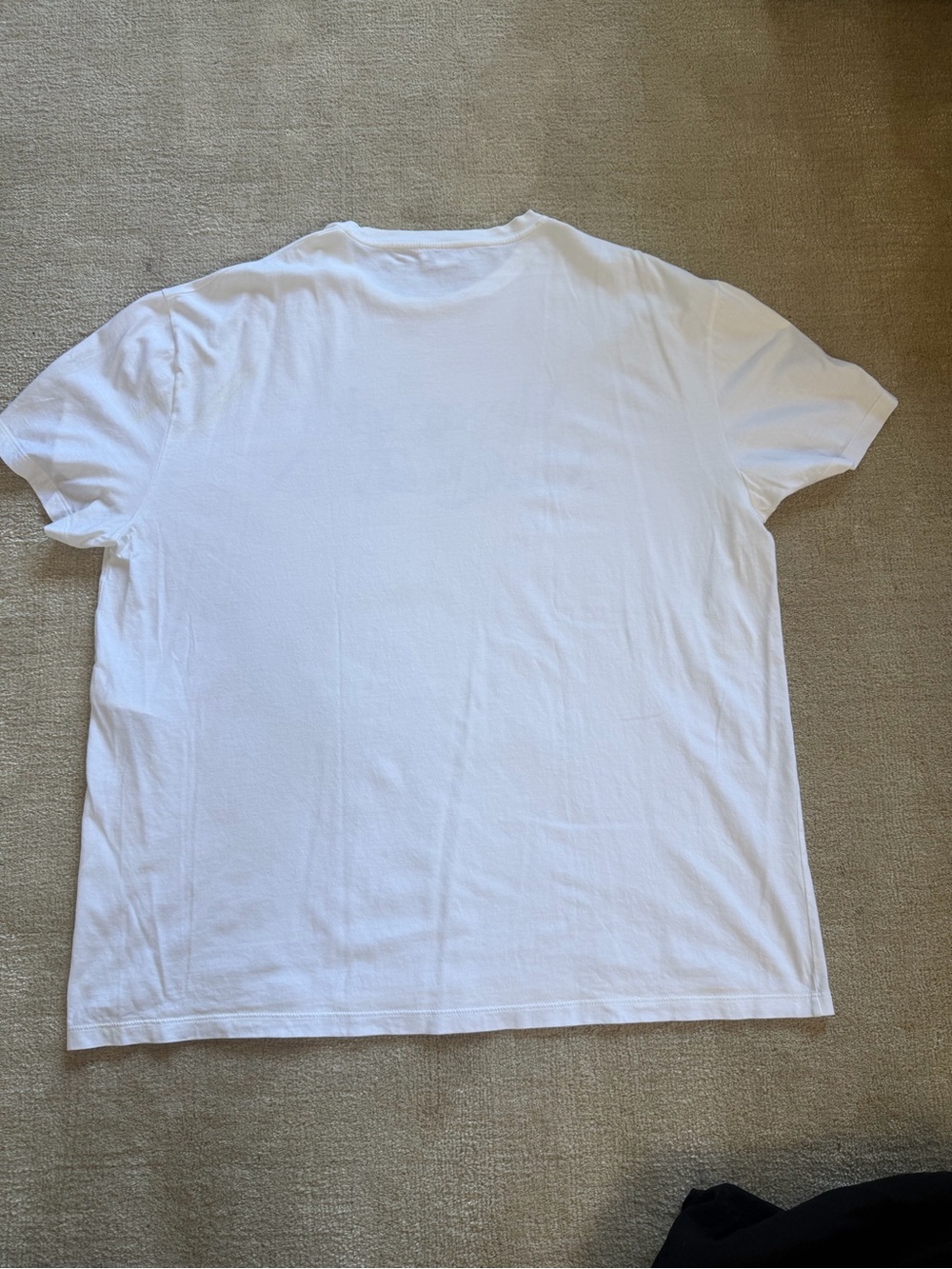 Alexander McQueen White Tee with Blue Logo Script - Picture 6 of 7